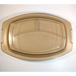 VTG Nordic Ware Microwave Divided Dinner Tray with Lid 3 Sections